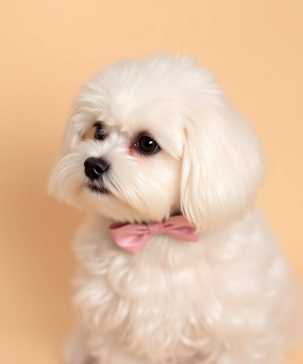 Maltese bianco curato